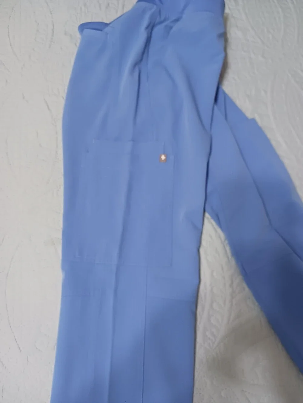 Figs Technical collection scrub Pants XS ceil blue straight leg cargo pockets